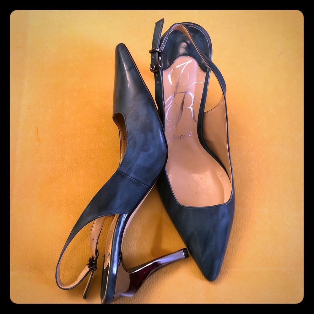 Unique Heel Turquoise Pumps
